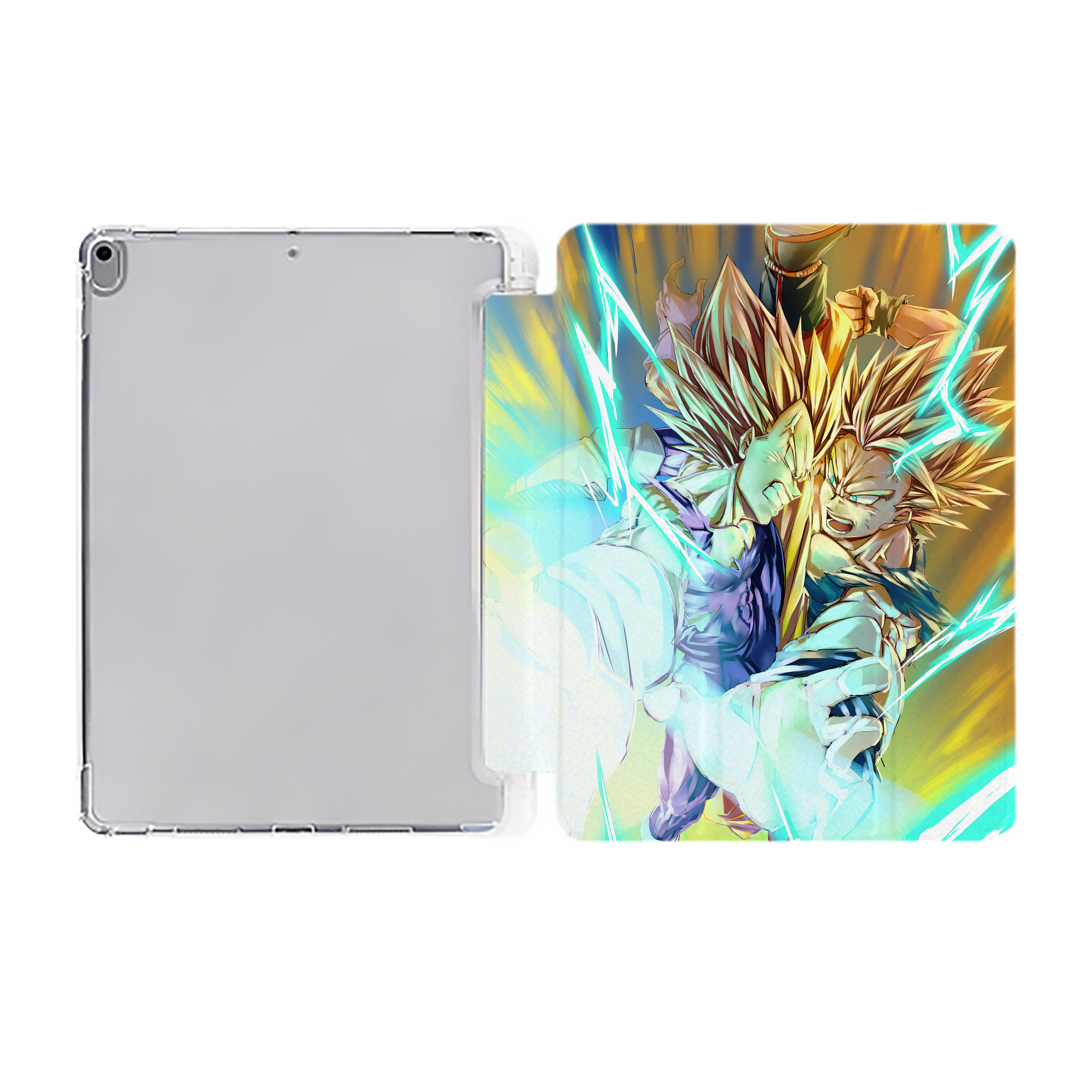 （画像用） ドラゴンボール DRAGON BALL IPad ケース ペン収納付き 三つ折りスタンド PUレザー×シリコン 対応機種9.5/10.5/10.9インチ